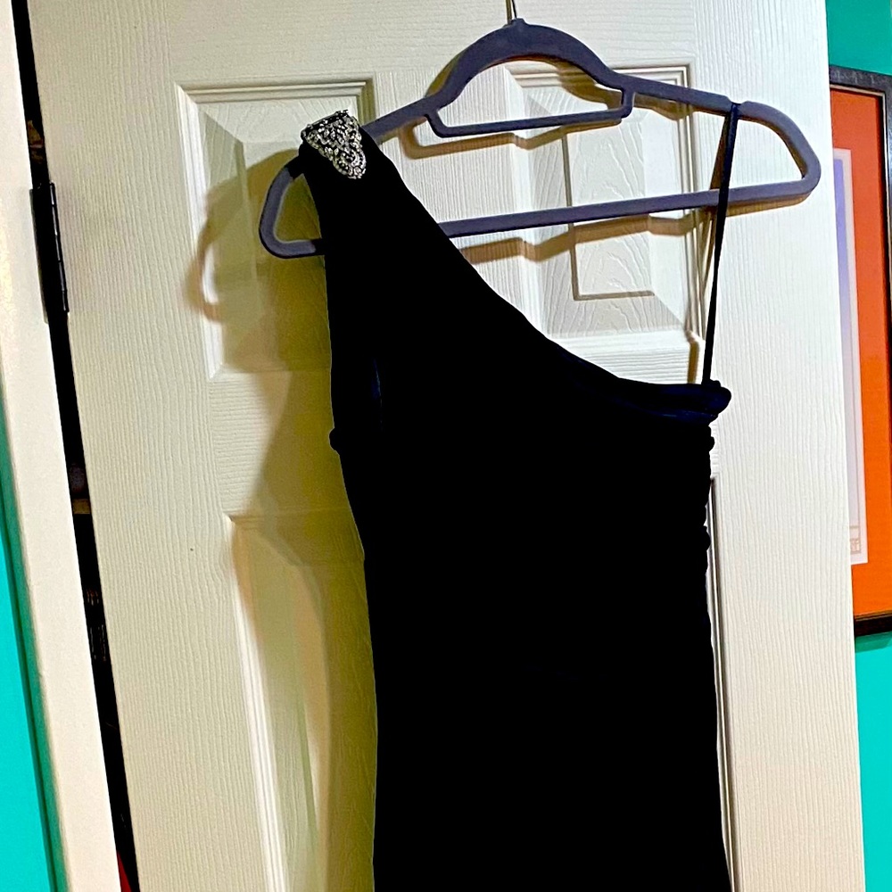 Ralph Lauren one shoulder floor length dress